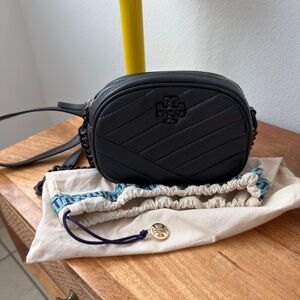 Tory Burch Black Chevron Crossbody Bag